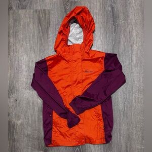 Marmot PreCip Eco Jacket Orange and Purple